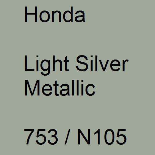 Honda, Light Silver Metallic, 753 / N105.